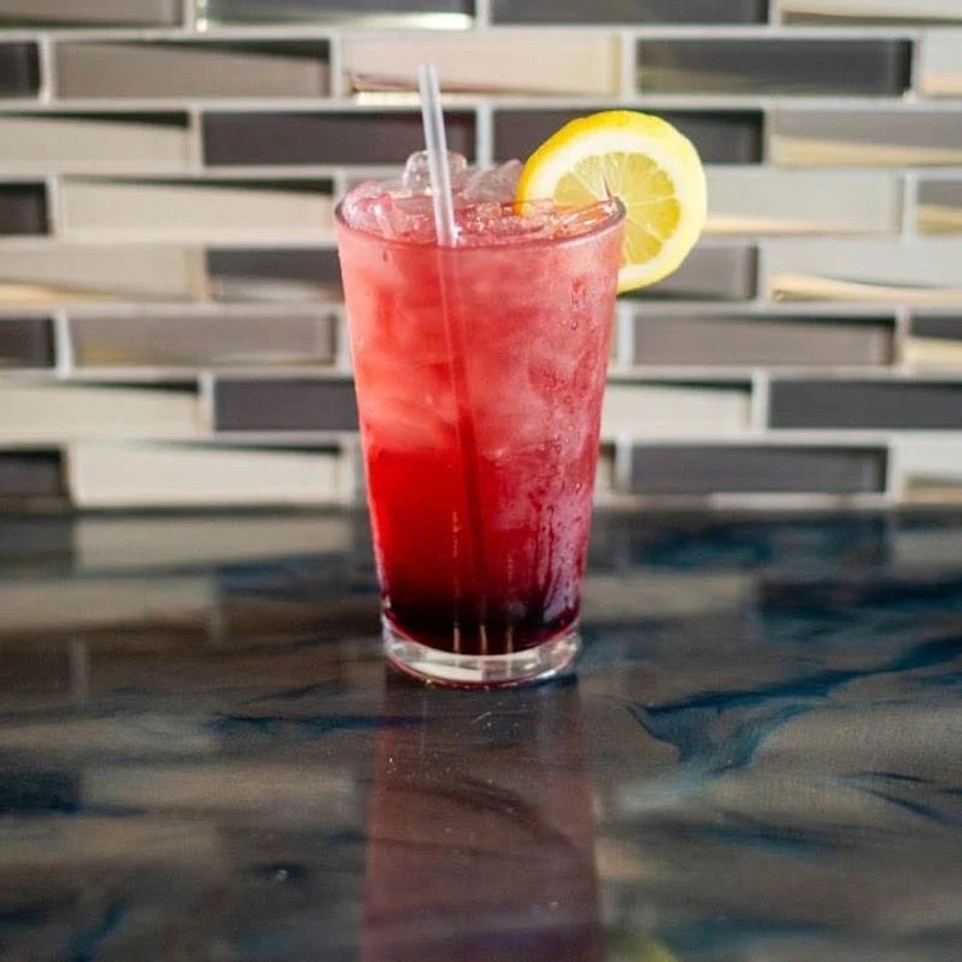 A fully stocked bar to match