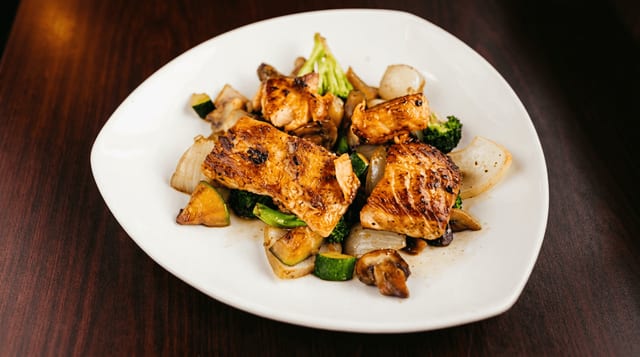 Hibachi Salmon.
