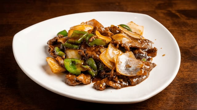 Pepper Steak with Onion.