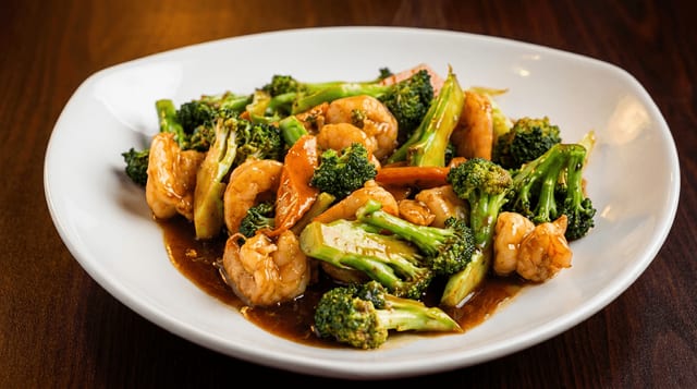 Shrimp with Broccoli.