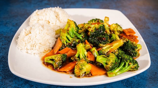 Broccoli with Garlic Sauce.