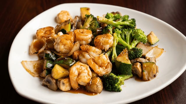 Teriyaki Shrimp.